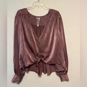 Free People Purple Blouse